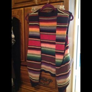 Women's vest multicolored Structure medium vest